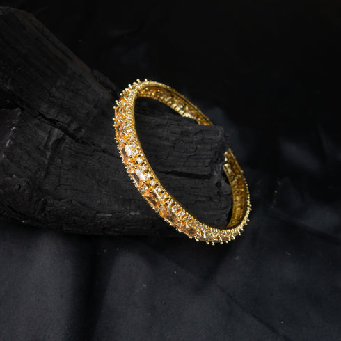 American Diamond Gold Silver Bangles - D96-1